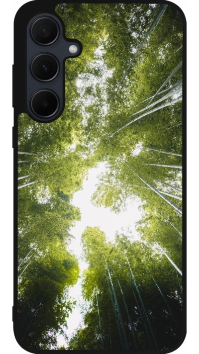 Samsung Galaxy A35 5G Case Hülle - Silikon schwarz Spring 23 forest blue sky