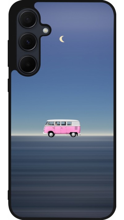 Samsung Galaxy A35 5G Case Hülle - Silikon schwarz Spring 23 pink bus