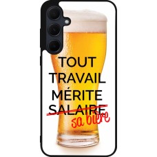 Samsung Galaxy A35 5G Case Hülle - Silikon schwarz Tout travail mérite sa bière