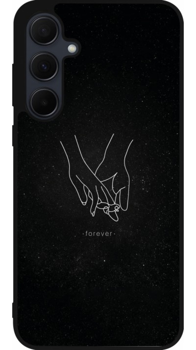 Samsung Galaxy A35 5G Case Hülle - Silikon schwarz Valentine 2023 hands forever