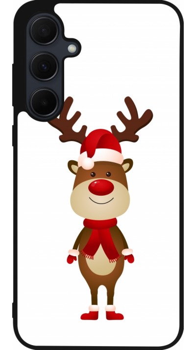 Coque Samsung Galaxy A35 5G - Silicone rigide noir Christmas 22 reindeer