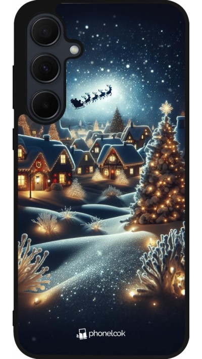 Coque Samsung Galaxy A35 5G - Silicone rigide noir Noël 2023 Christmas is Coming