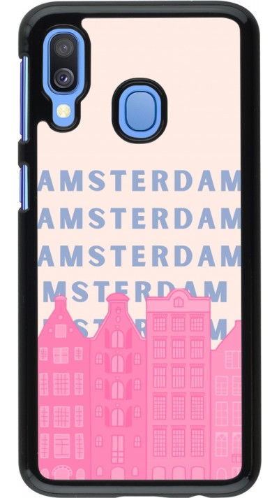 Coque Samsung Galaxy A40 - Amsterdam Pink Print