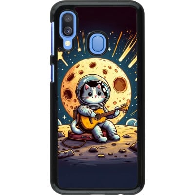 Coque Samsung Galaxy A40 - AstroCat RockLune