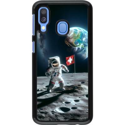 Coque Samsung Galaxy A40 - Astro Suisse sur lune