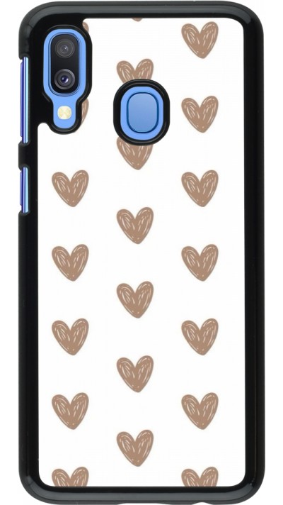 Coque Samsung Galaxy A40 - Autumn 2024 brown hearts