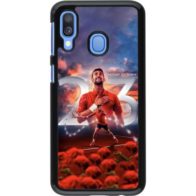 Coque Samsung Galaxy A40 - Djokovic 23 Grand Slam