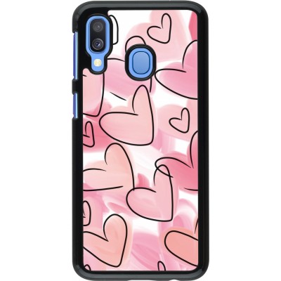 Coque Samsung Galaxy A40 - Easter 2023 pink hearts