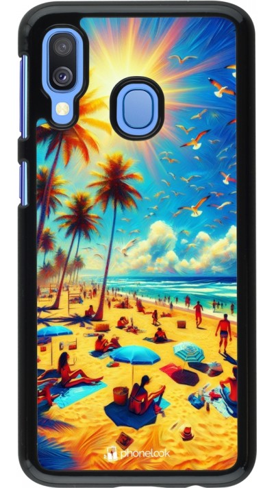 Coque Samsung Galaxy A40 - Été Paradis Paint