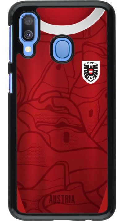 Coque Samsung Galaxy A40 - Maillot de football Autriche personnalisable