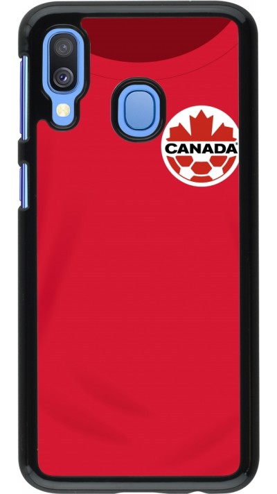 Coque Samsung Galaxy A40 - Maillot de football Canada 2022 personnalisable