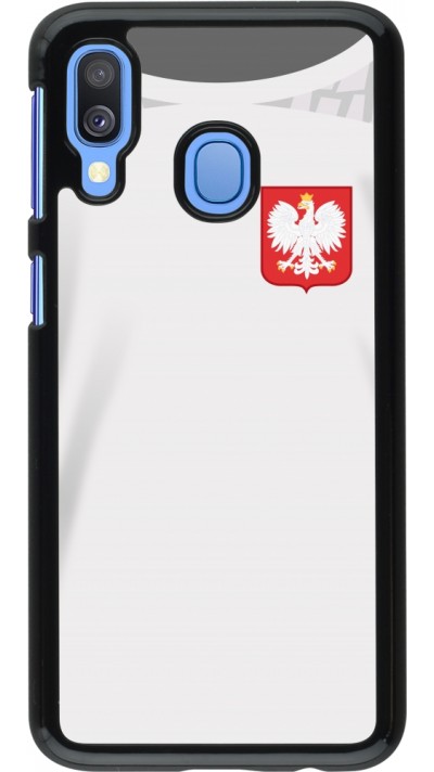 Coque Samsung Galaxy A40 - Maillot de football Pologne 2022 personnalisable