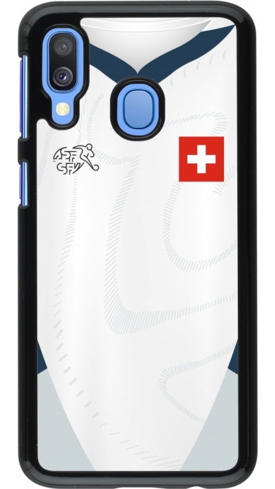 Coque Samsung Galaxy A40 - Maillot de football Suisse Extérieur personnalisable