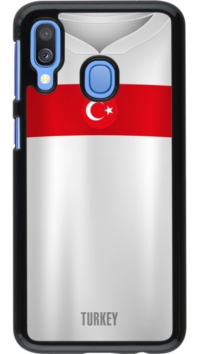 Coque Samsung Galaxy A40 - Maillot de football Turquie personnalisable