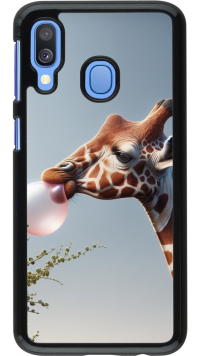 Coque Samsung Galaxy A40 - Girafe à bulle