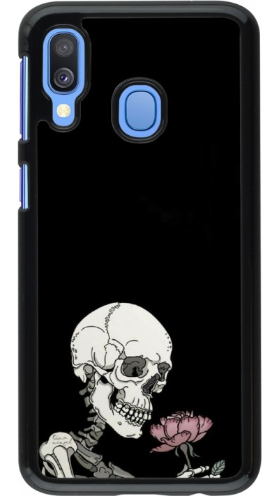 Coque Samsung Galaxy A40 - Halloween 2023 rose and skeleton