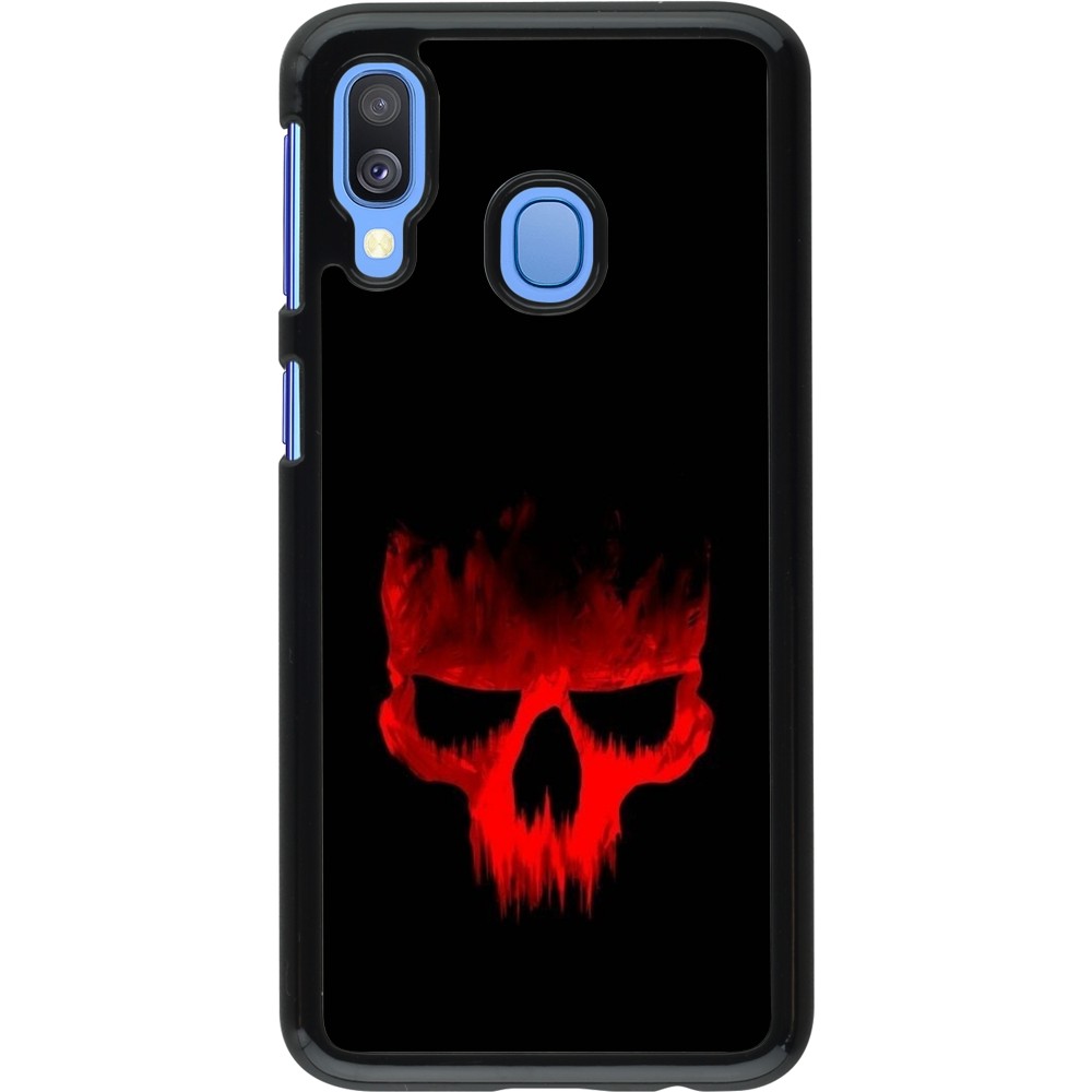 Samsung Galaxy A40 Case Hülle - Halloween 2023 scary skull