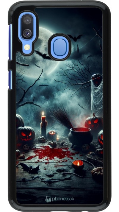 Coque Samsung Galaxy A40 - Halloween 2024 Dark Moon