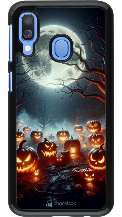 Coque Samsung Galaxy A40 - Halloween 2024 Many Pumpkins