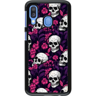 Coque Samsung Galaxy A40 - Halloween 2024 romantic skulls