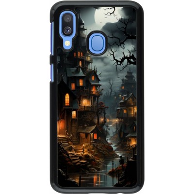 Coque Samsung Galaxy A40 - Halloween 2024 scary town