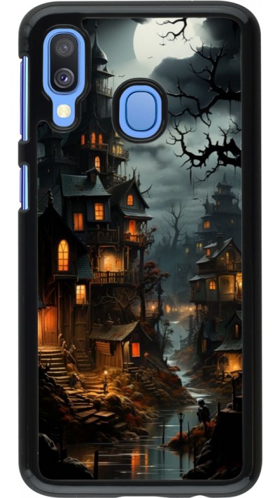 Coque Samsung Galaxy A40 - Halloween 2024 scary town