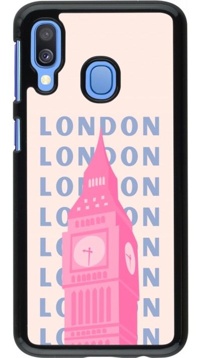 Coque Samsung Galaxy A40 - London Pink Print