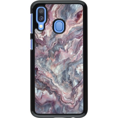 Coque Samsung Galaxy A40 - Marbre violette argentée