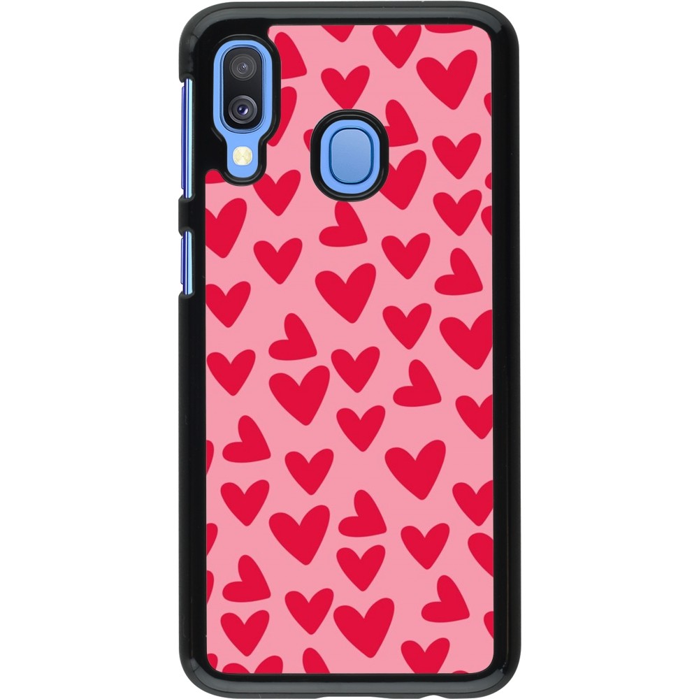 Coque Samsung Galaxy A40 - Mom 2024 petits coeurs