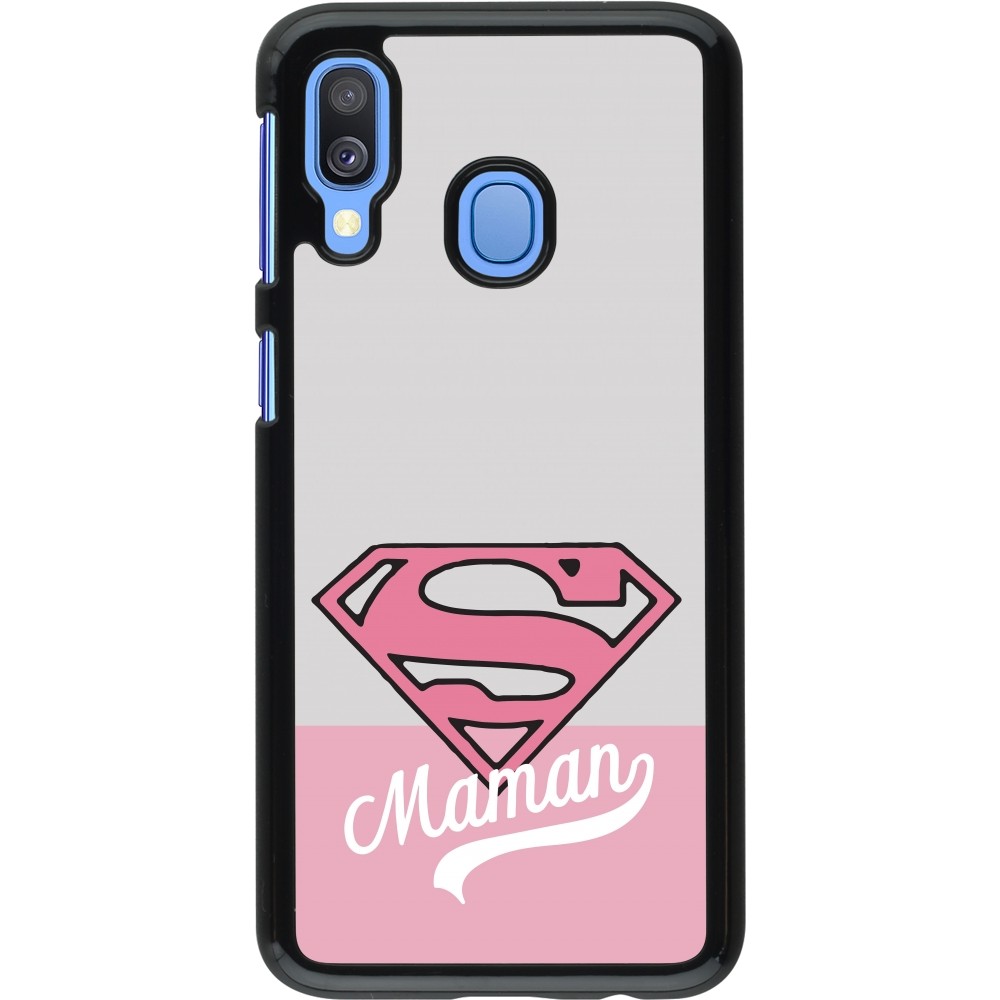 Coque Samsung Galaxy A40 - Mom 2024 Super hero maman