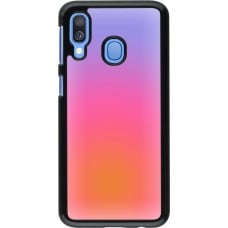 Coque Samsung Galaxy A40 - Orange Pink Blue Gradient