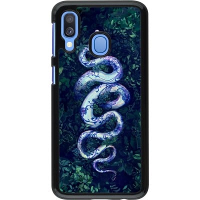 Coque Samsung Galaxy A40 - Serpent Blue Anaconda