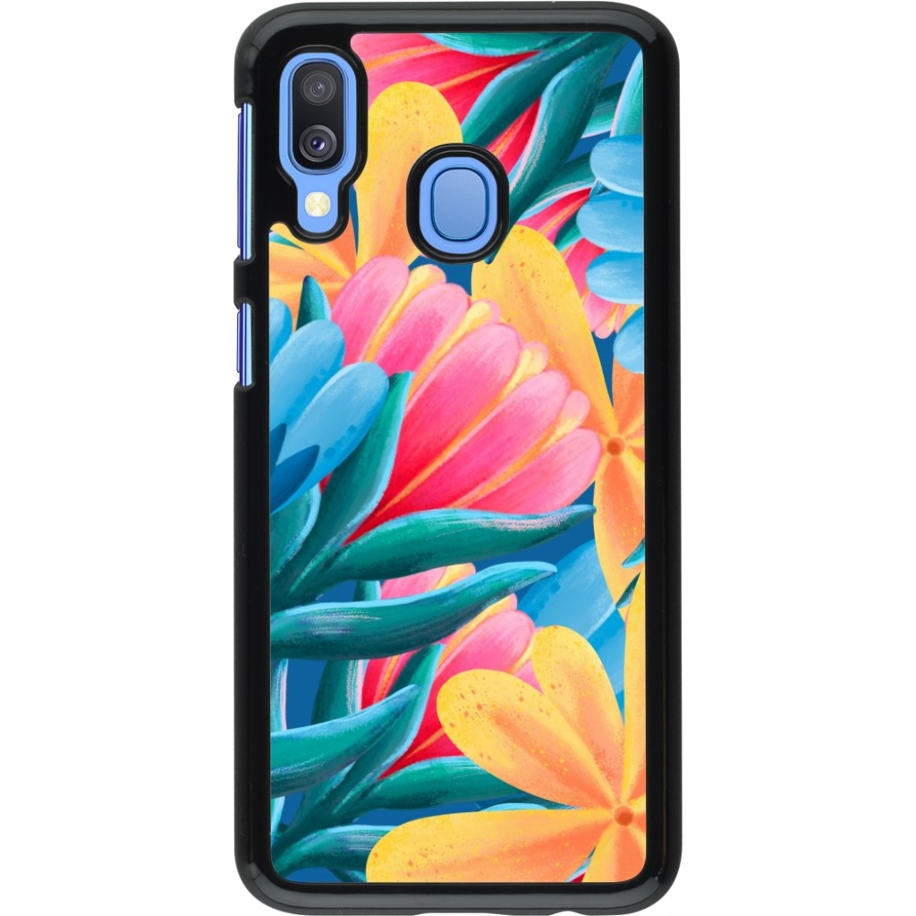 Samsung Galaxy A40 Case Hülle - Spring 23 colorful flowers - Kaufen auf ...