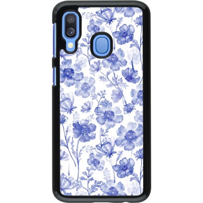 Coque Samsung Galaxy A40 - Spring 23 watercolor blue flowers