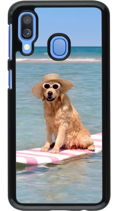 Coque Samsung Galaxy A40 - Summer Dog on Paddle