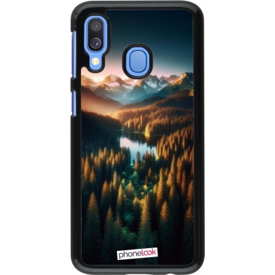 Coque Samsung Galaxy A40 - Sunset Forest Lake