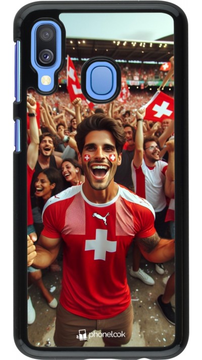 Coque Samsung Galaxy A40 - Supporter Suisse Euro 2024