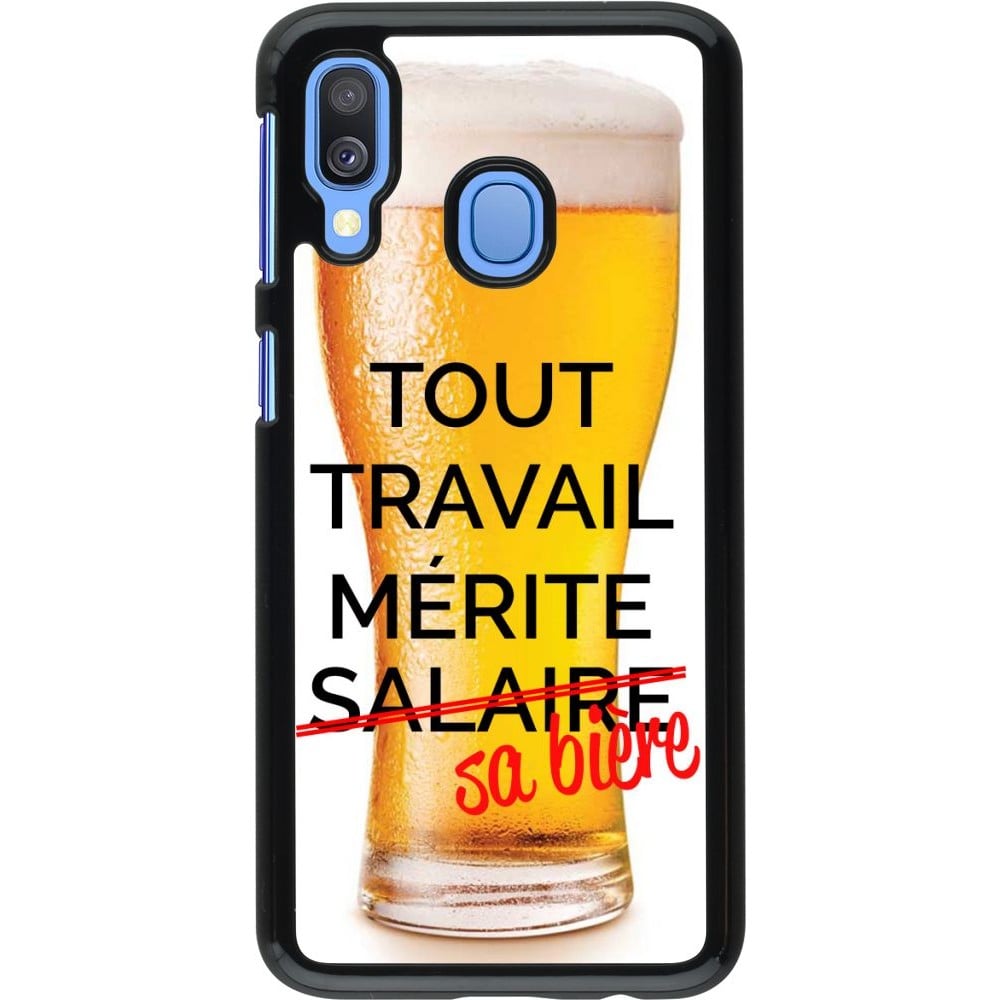 Coque Samsung Galaxy A40 - Tout travail mérite sa bière