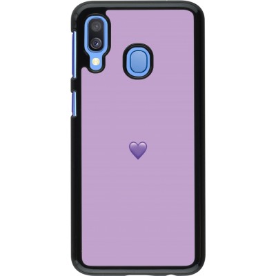 Coque Samsung Galaxy A40 - Valentine 2023 purpule single heart