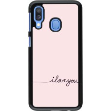 Coque Samsung Galaxy A40 - Valentine 2023 i love you writing