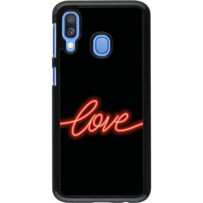 Coque Samsung Galaxy A40 - Valentine 2023 neon love