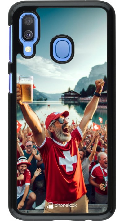 Coque Samsung Galaxy A40 - Victoire suisse fan zone Euro 2024