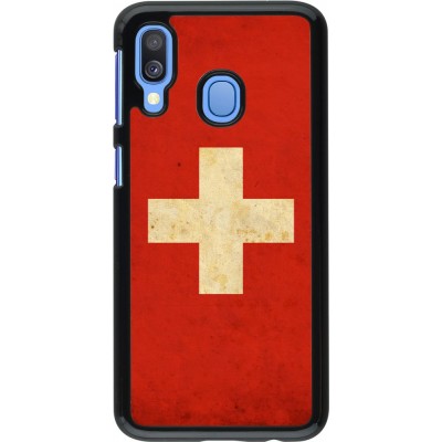 Coque Samsung Galaxy A40 - Vintage Flag SWISS