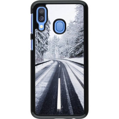 Coque Samsung Galaxy A40 - Winter 22 Snowy Road