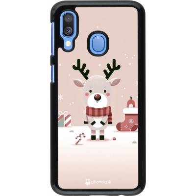 Coque Samsung Galaxy A40 - Noël 2023 Choupinette Renne