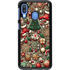 Coque Samsung Galaxy A40 - Noël 2023 micro pattern