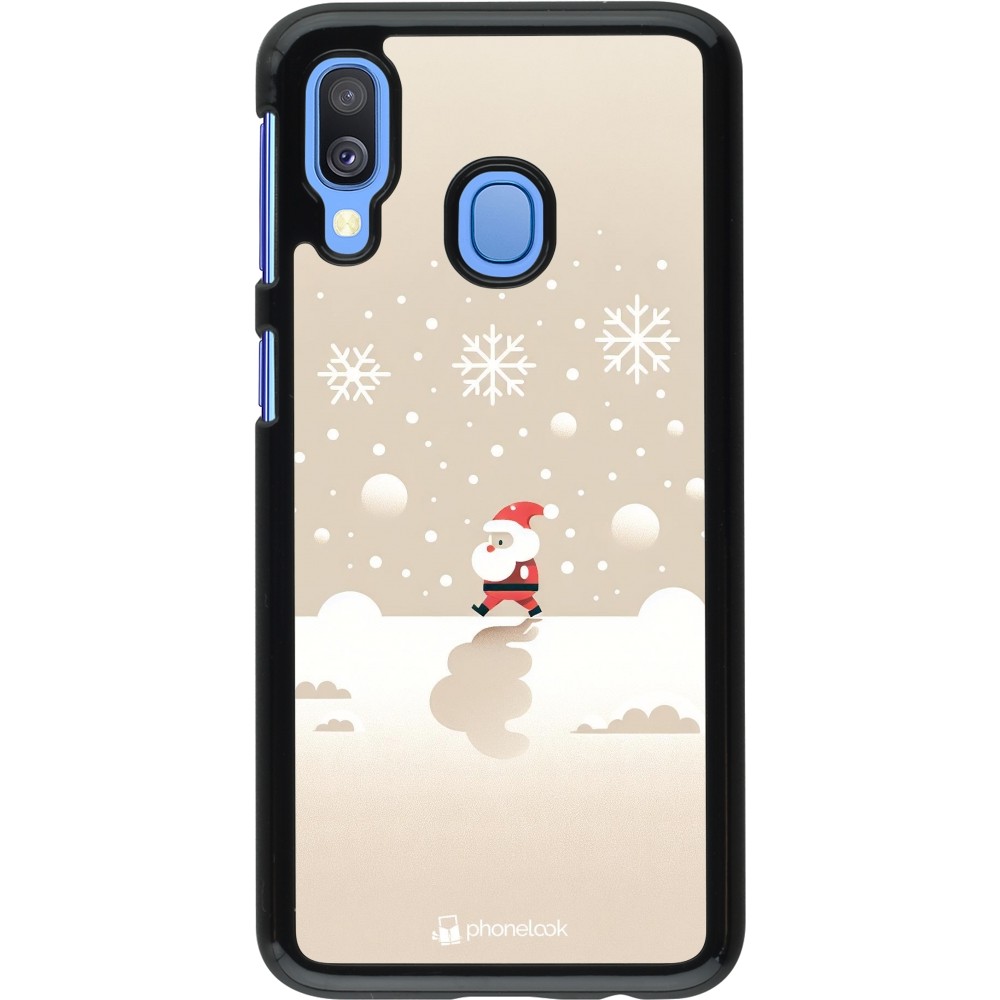 Coque Samsung Galaxy A40 - Noël 2023 Minimalist Santa