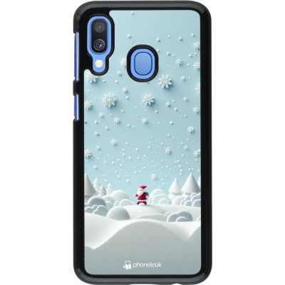 Coque Samsung Galaxy A40 - Noël 2023 Petit Père Flocon