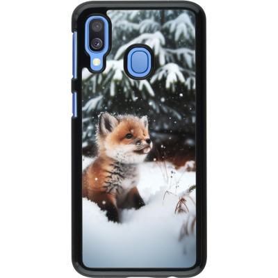 Coque Samsung Galaxy A40 - Noël 2023 Renardeau sapin