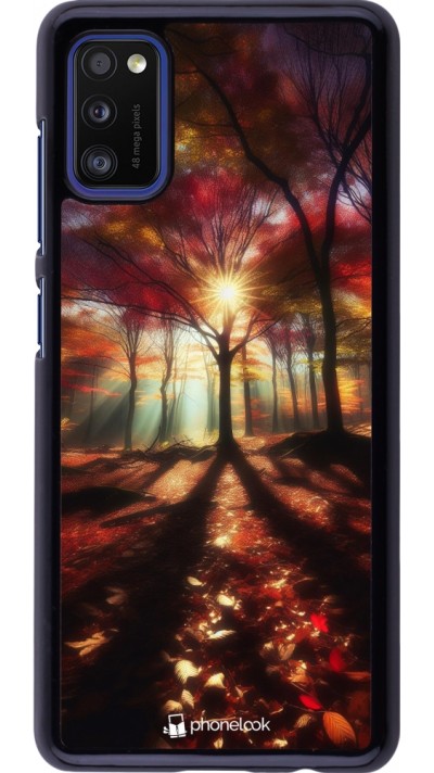 Coque Samsung Galaxy A41 - Automne doré glare